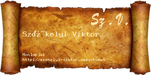 Székelyi Viktor névjegykártya