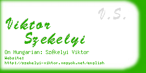 viktor szekelyi business card